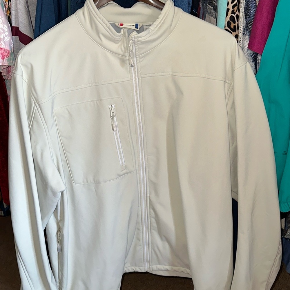 Men’s Clique Polyester Jacket NWOT Extremely Nice Ivory Jacket